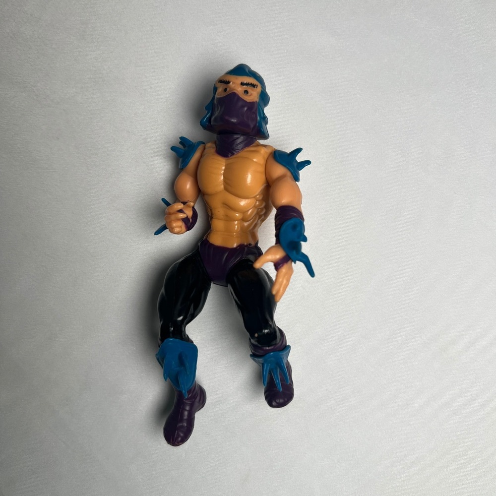 Playmates TMNT Shredder Action Figure 1988 Purple Blue Vintage Loose Figure